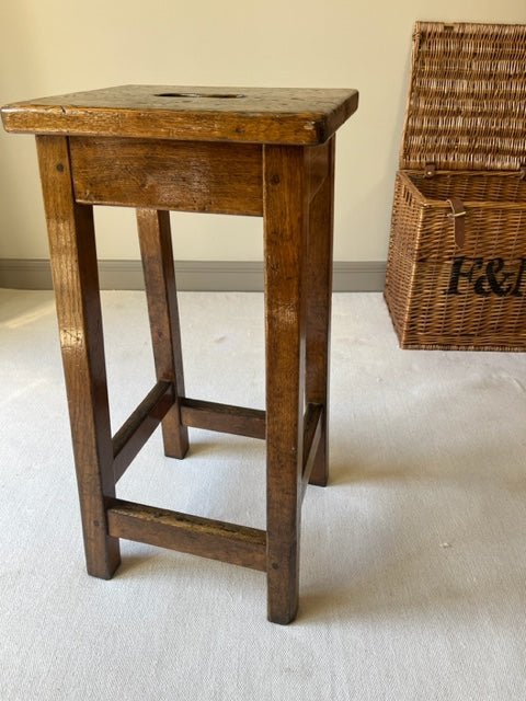 Oak School Lab Stool.