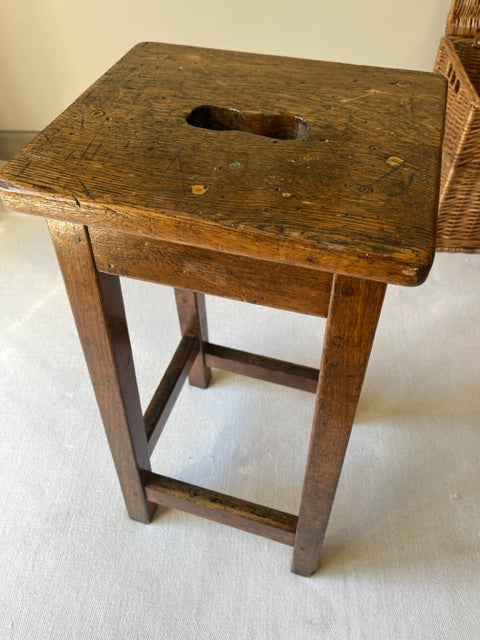 Oak School Lab Stool.