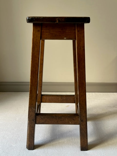 Oak School Lab Stool.