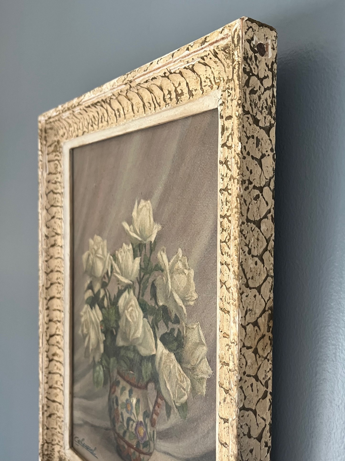French Oil on Board.