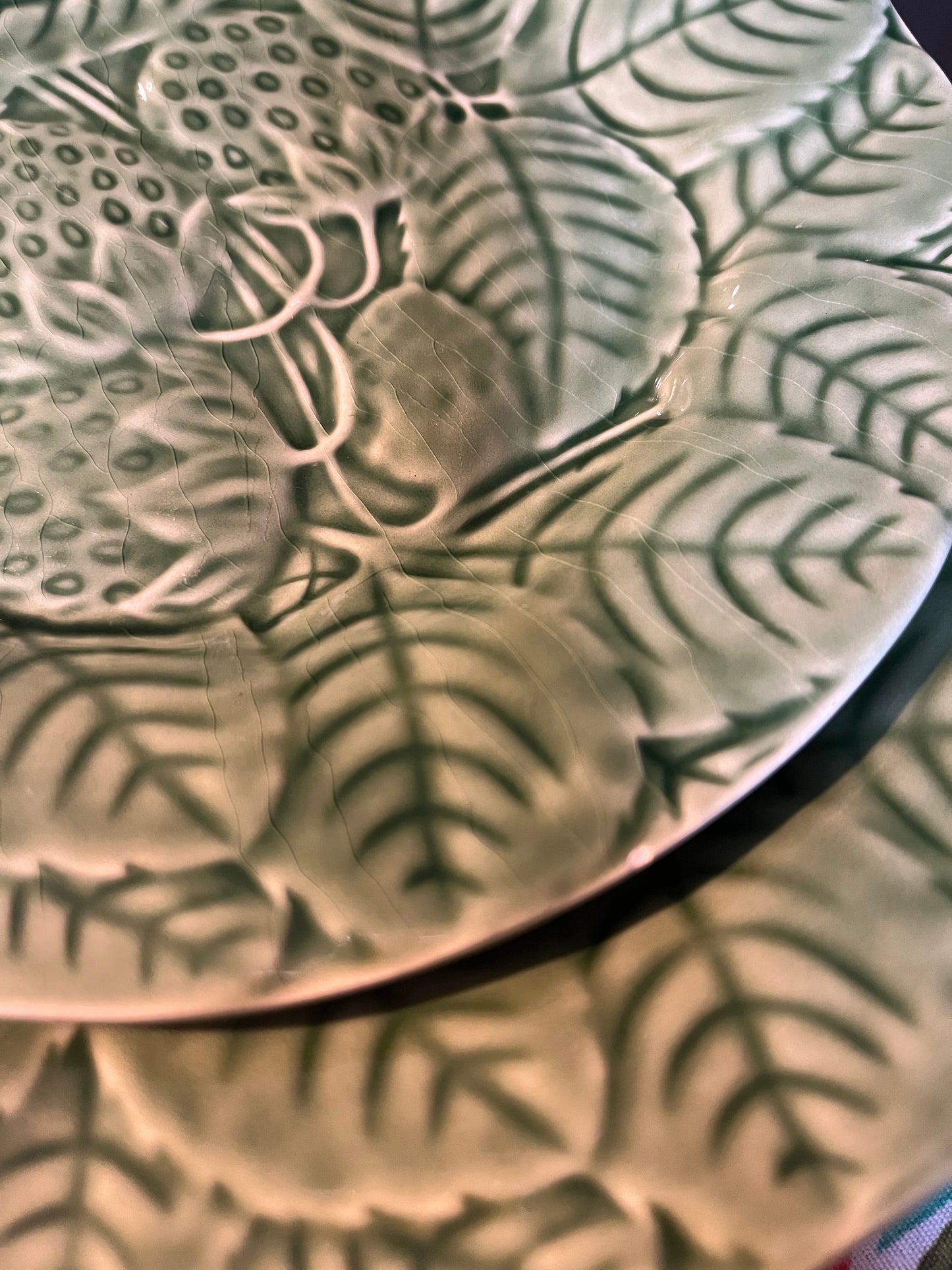 Set of Six Strawberry Plates.