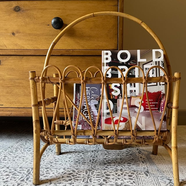 Bamboo Magazine Rack.