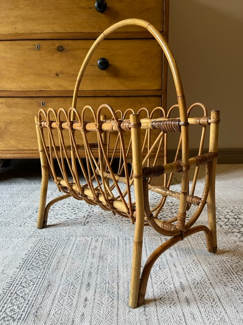Bamboo Magazine Rack.