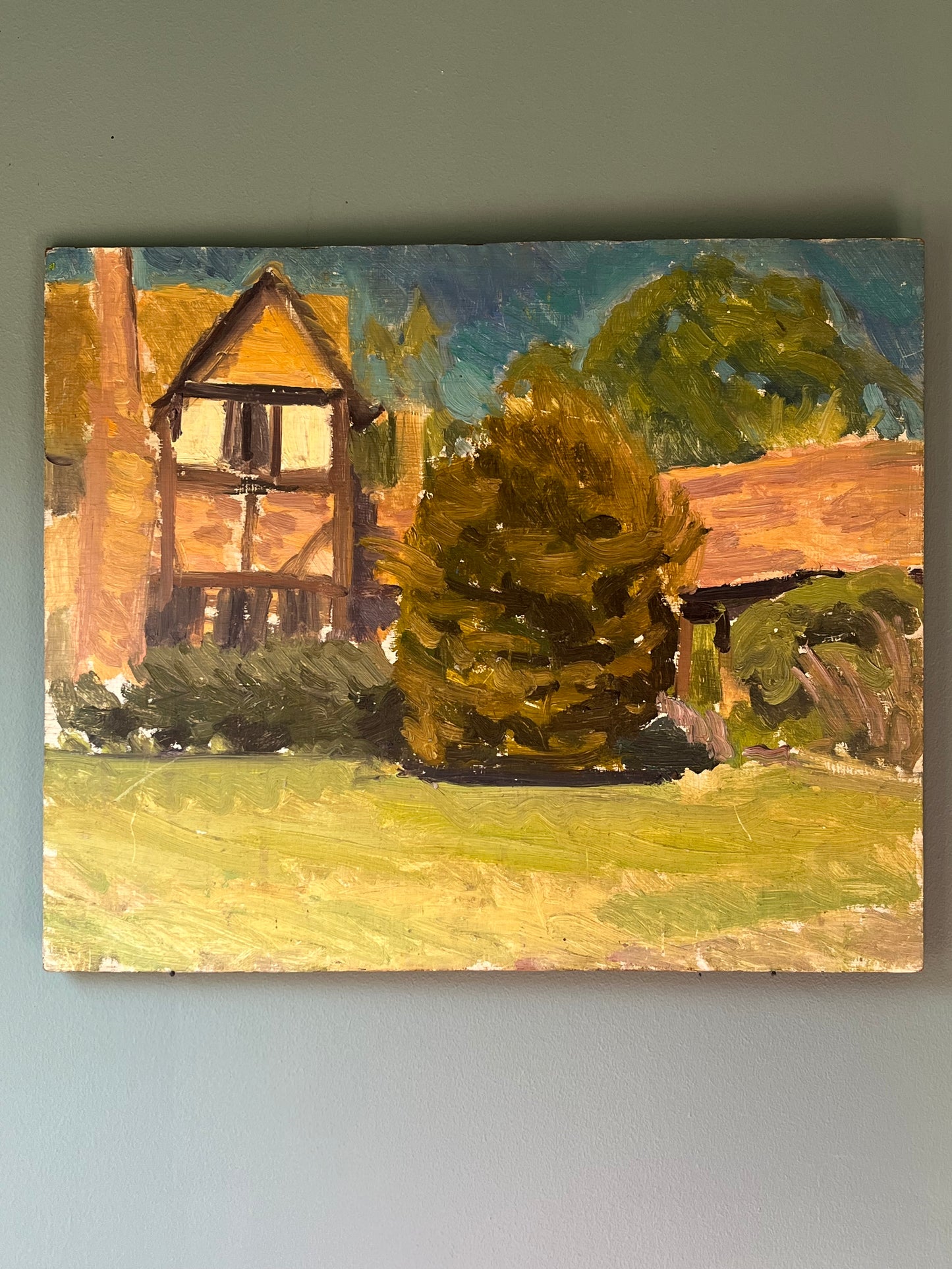 Oil on Wood Board.
