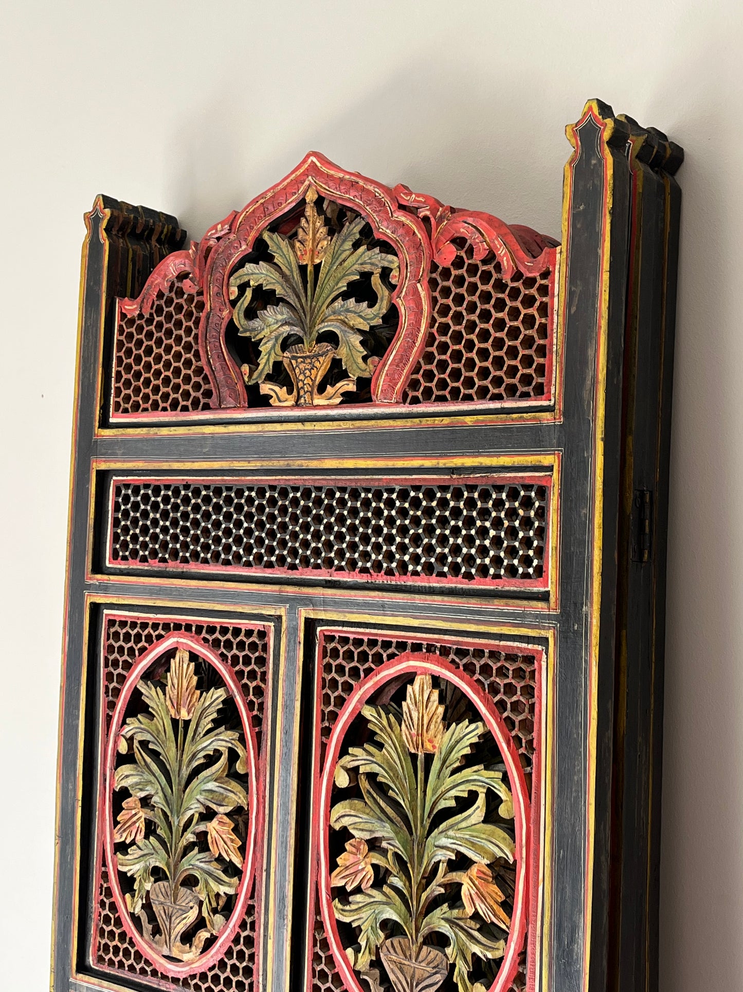 Colourful Fretwork Screen.