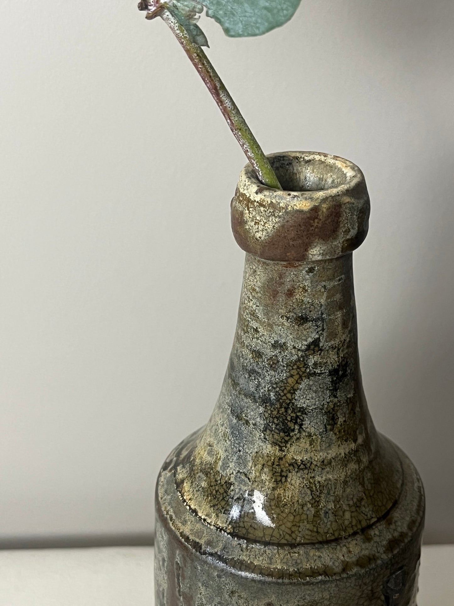 Rustic Stoneware Bottle.