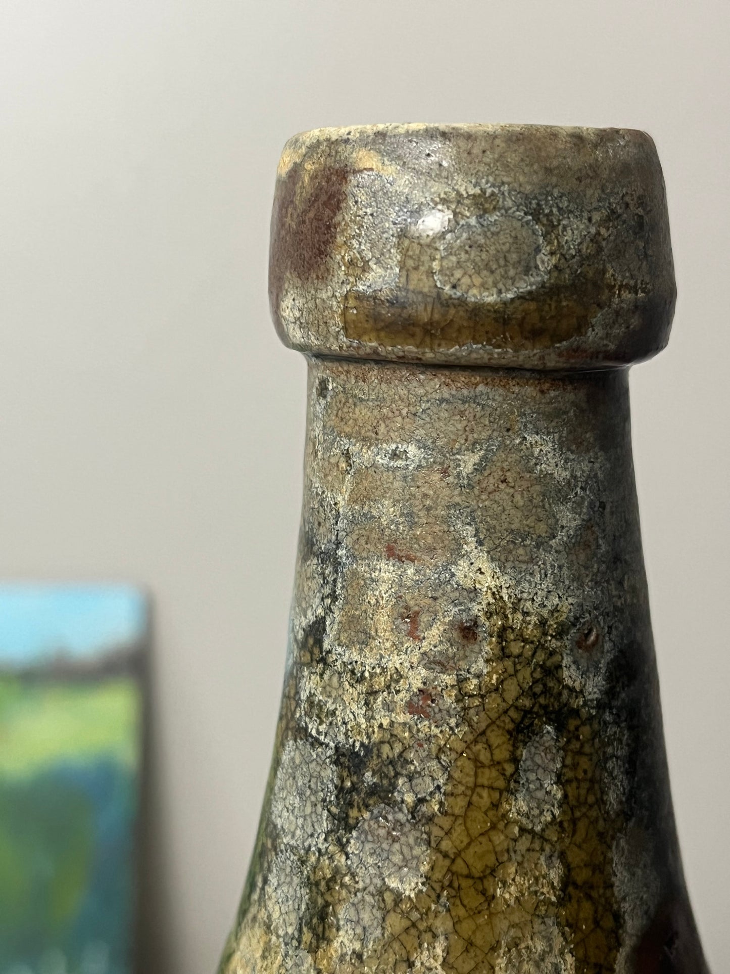 Rustic Stoneware Bottle.