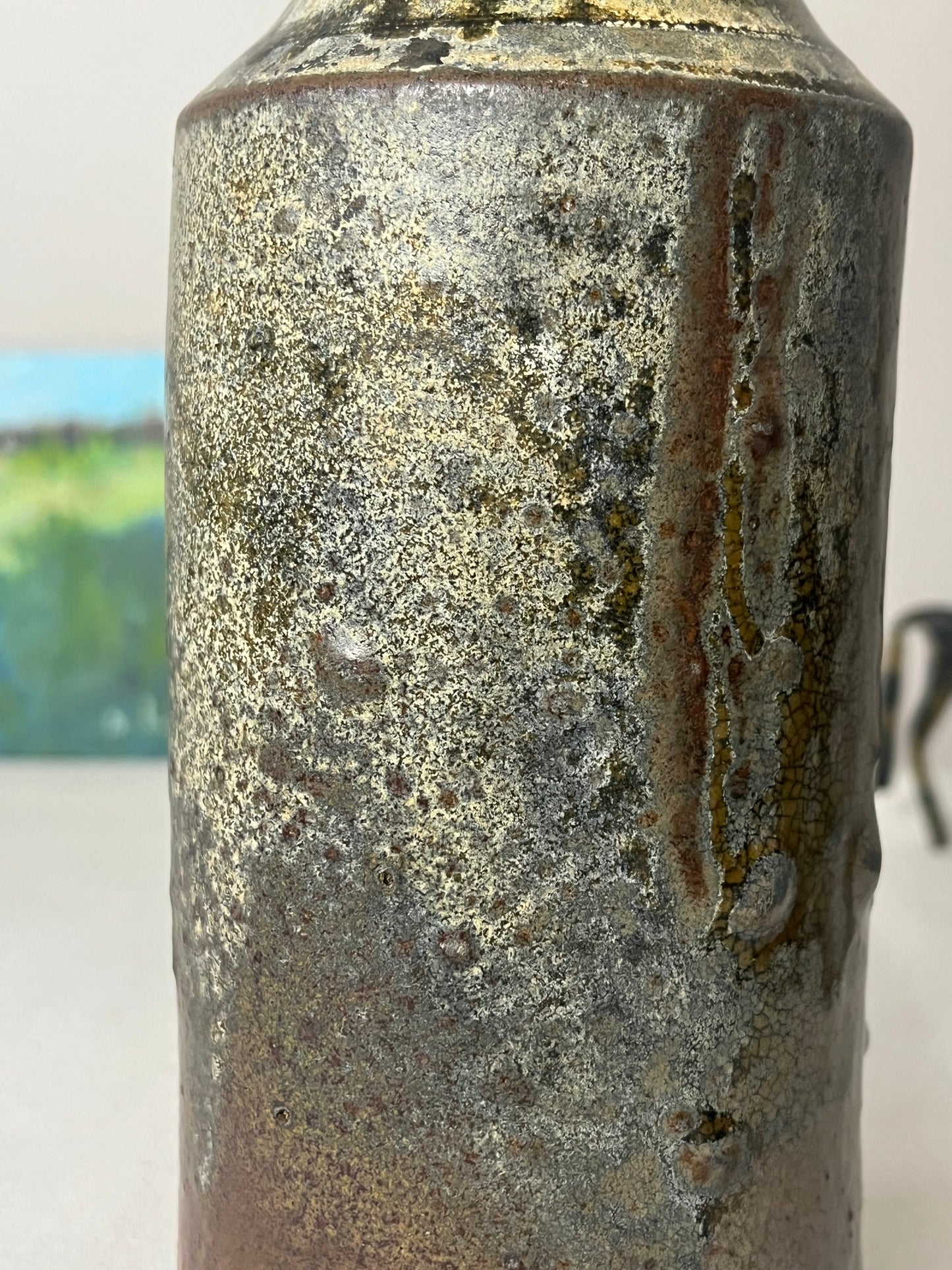 Rustic Stoneware Bottle.