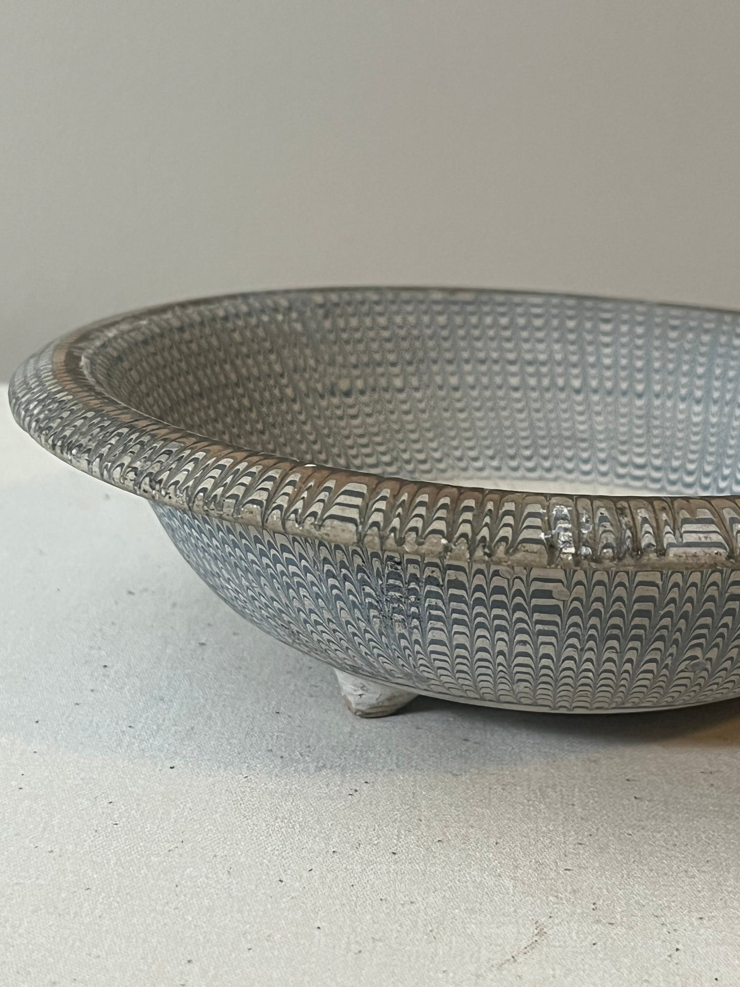 Slipware Footed Bowl.