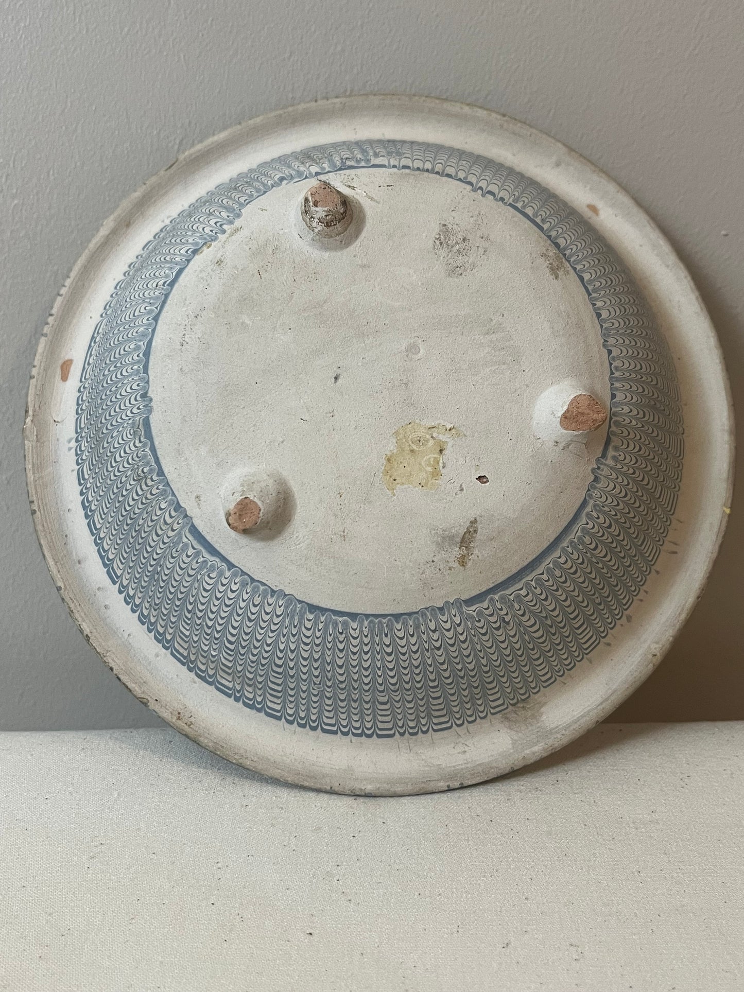 Slipware Footed Bowl.