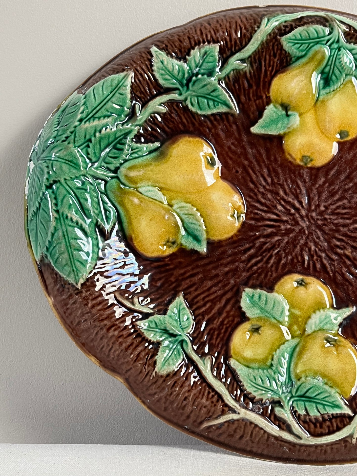 Majolica Bread Plate.