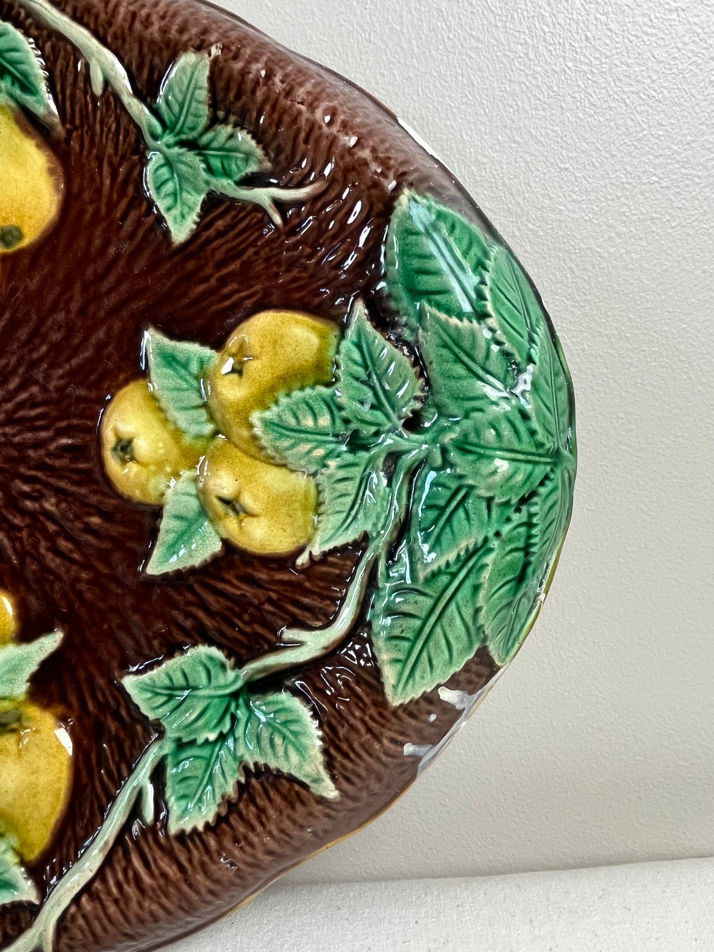 Majolica Bread Plate.