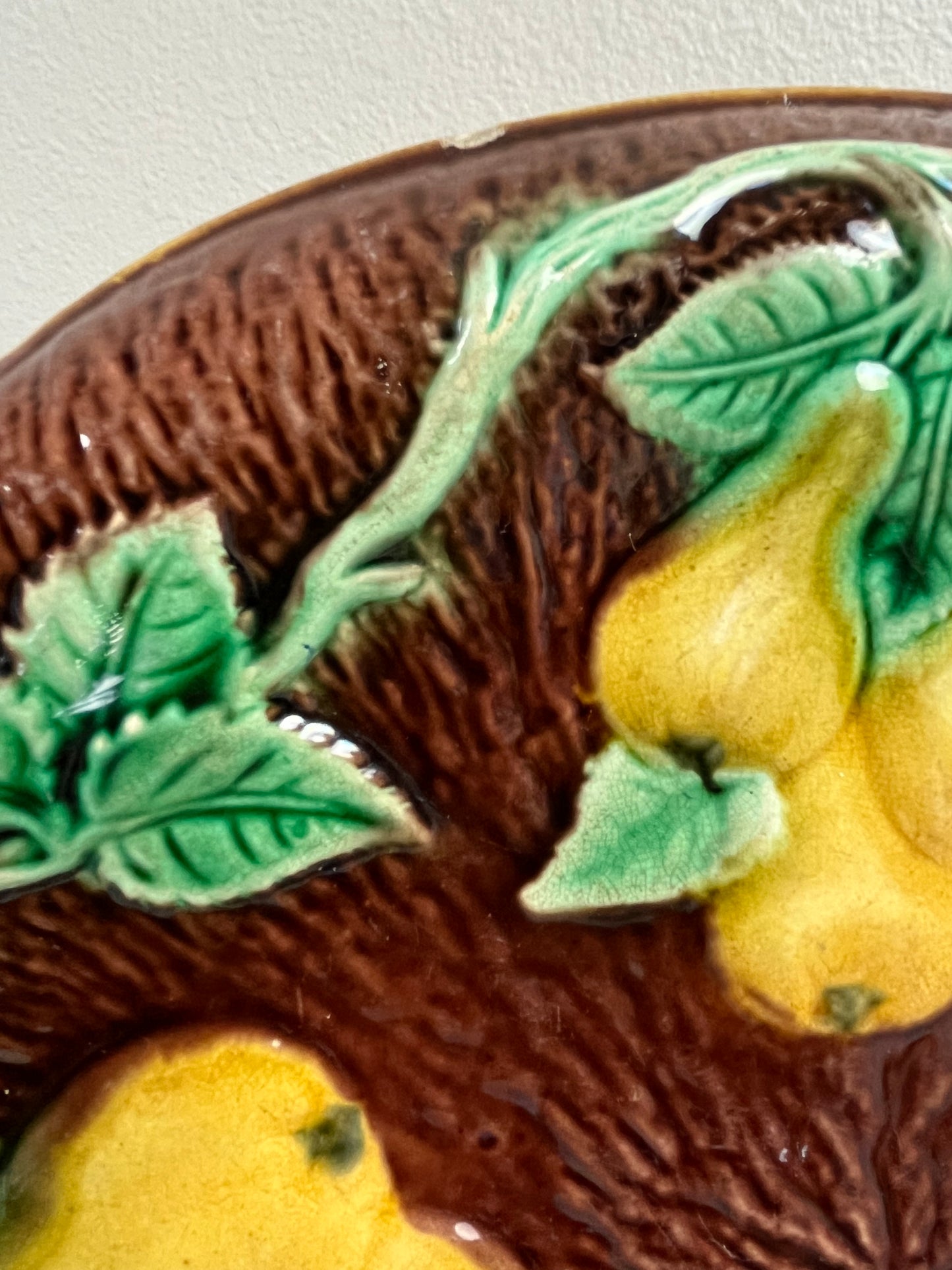Majolica Bread Plate.