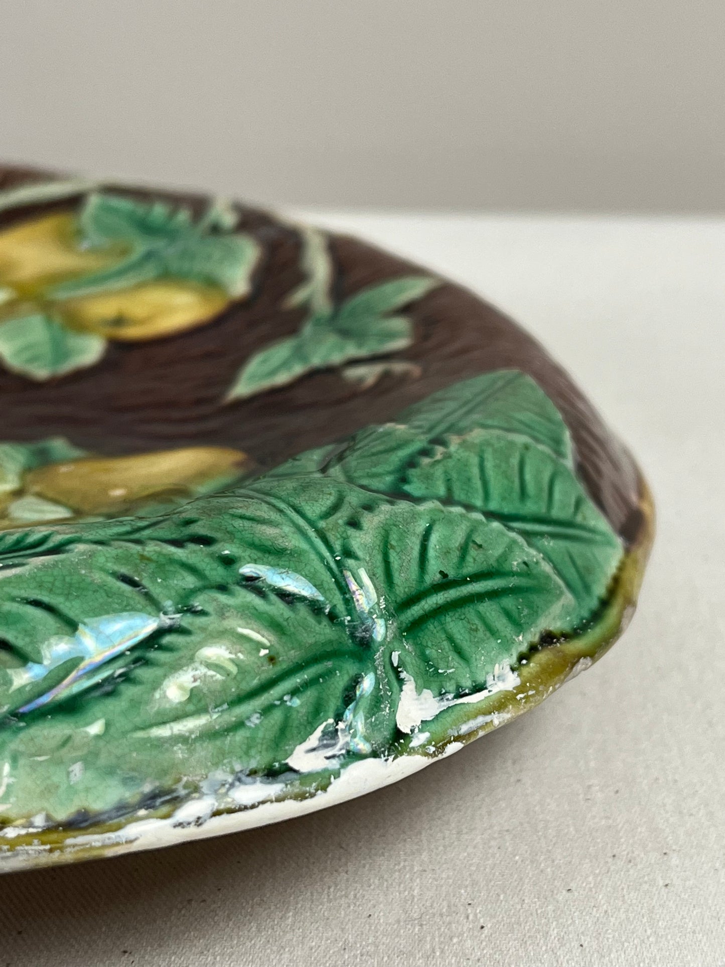 Majolica Bread Plate.