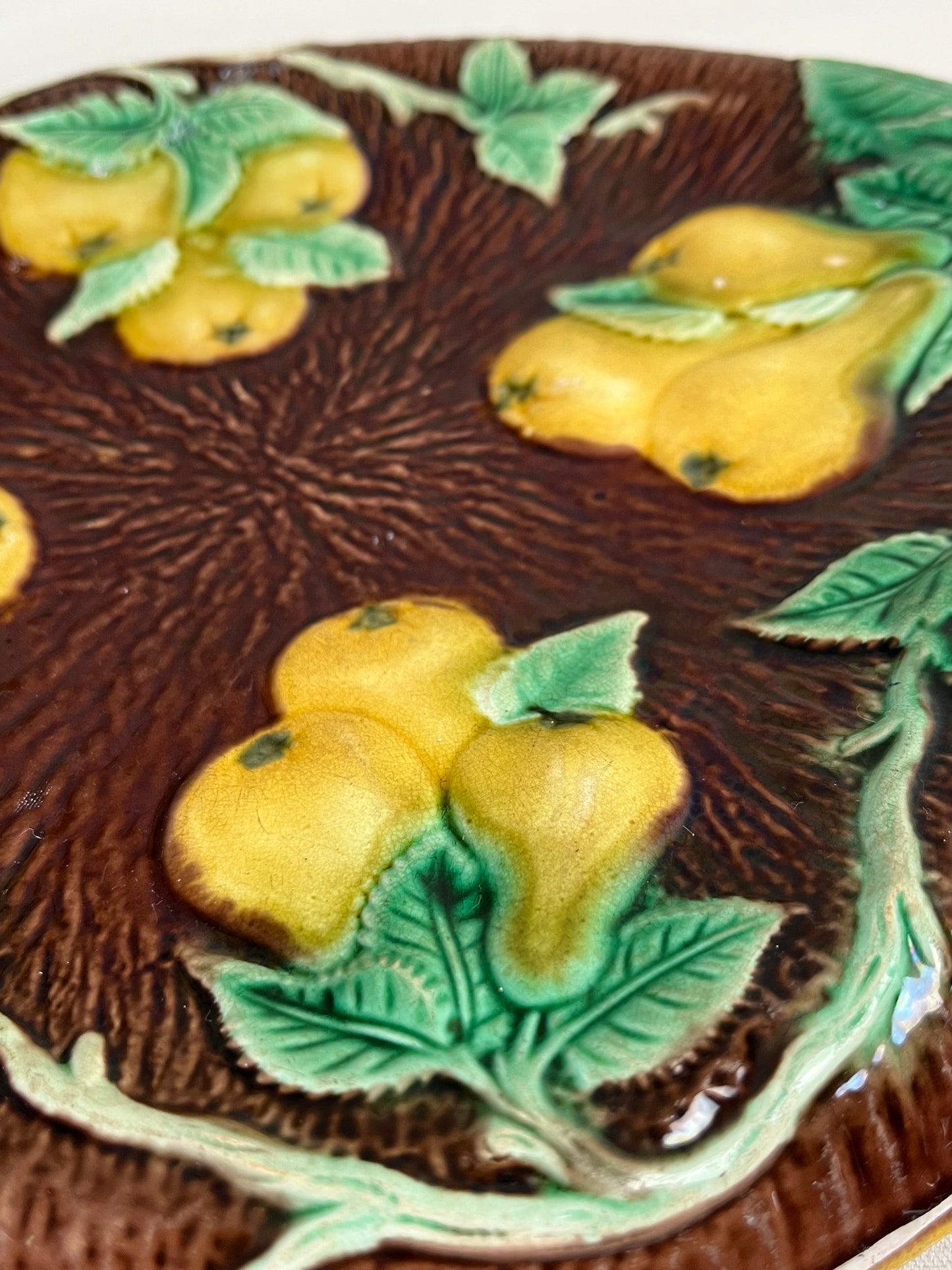 Majolica Bread Plate.