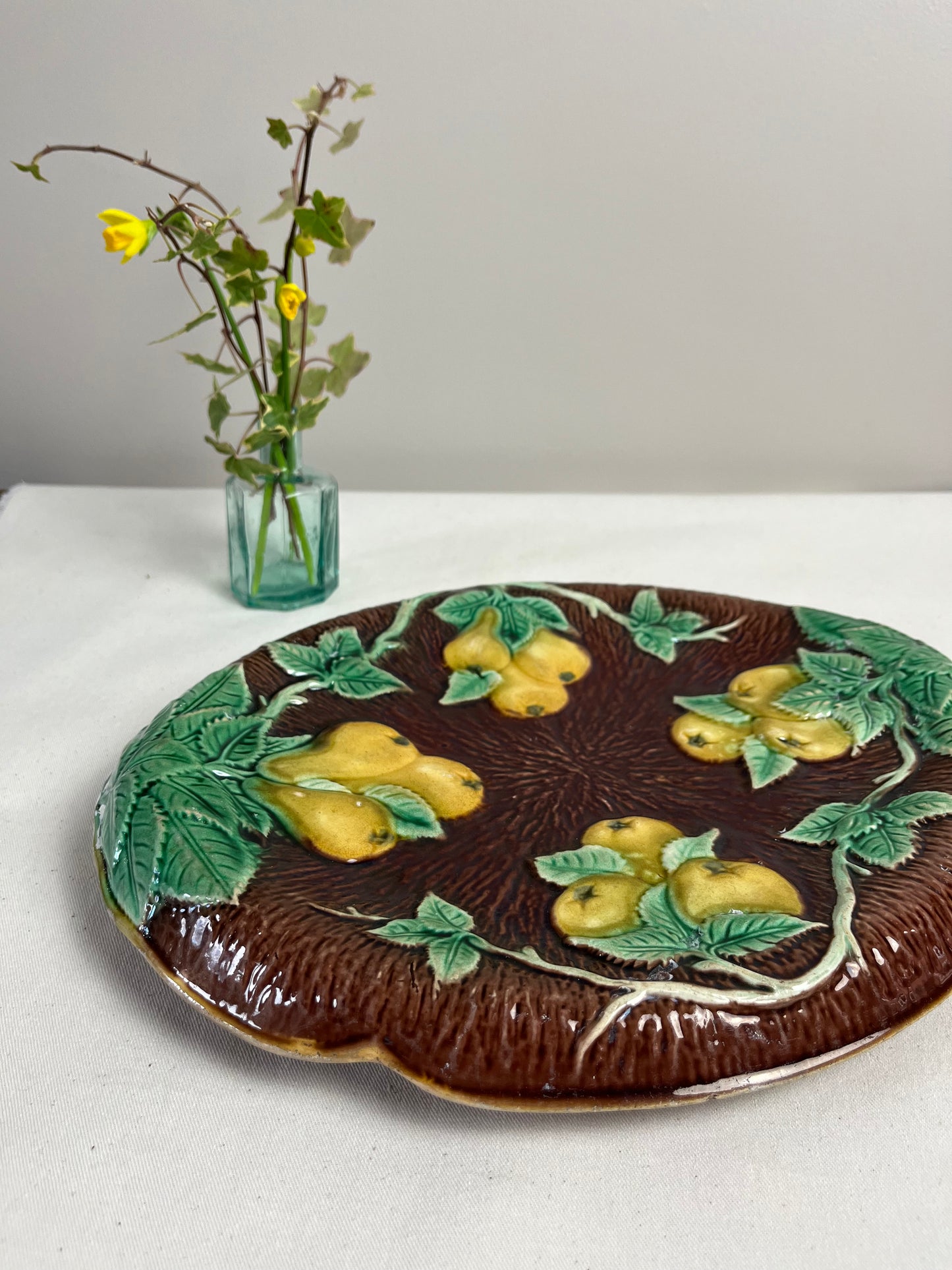 Majolica Bread Plate.