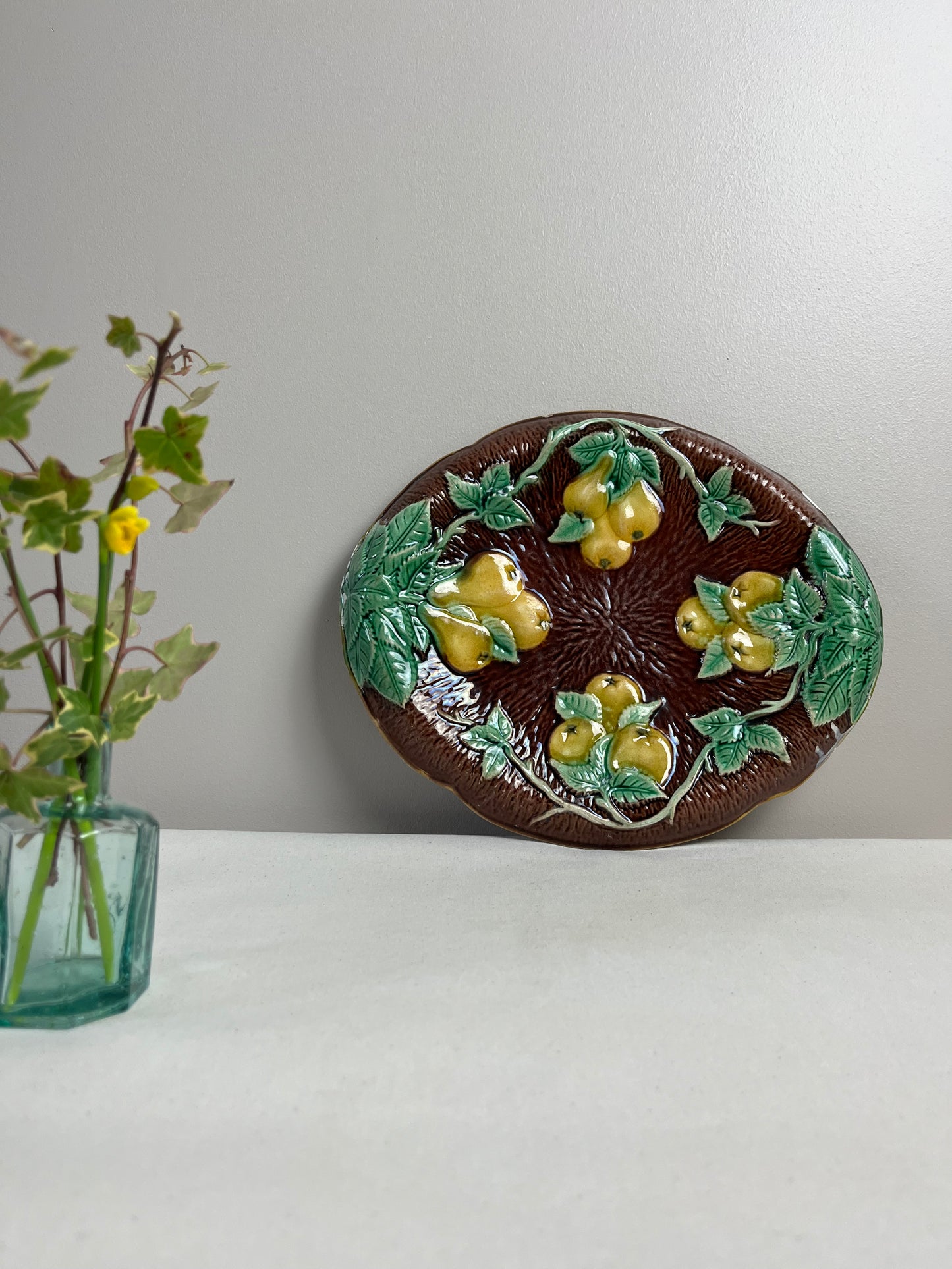 Majolica Bread Plate.