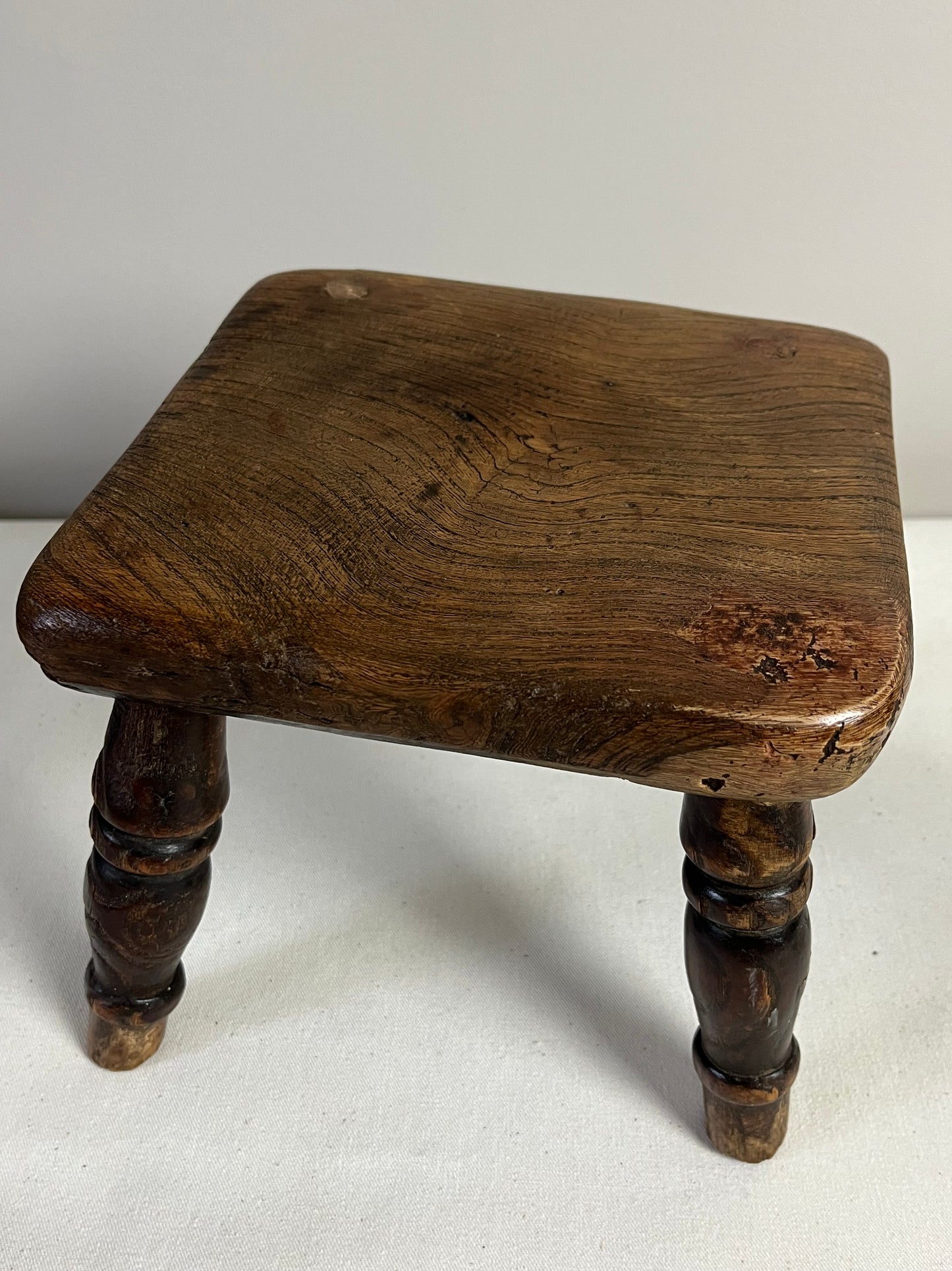 Elm Hearth Stool.