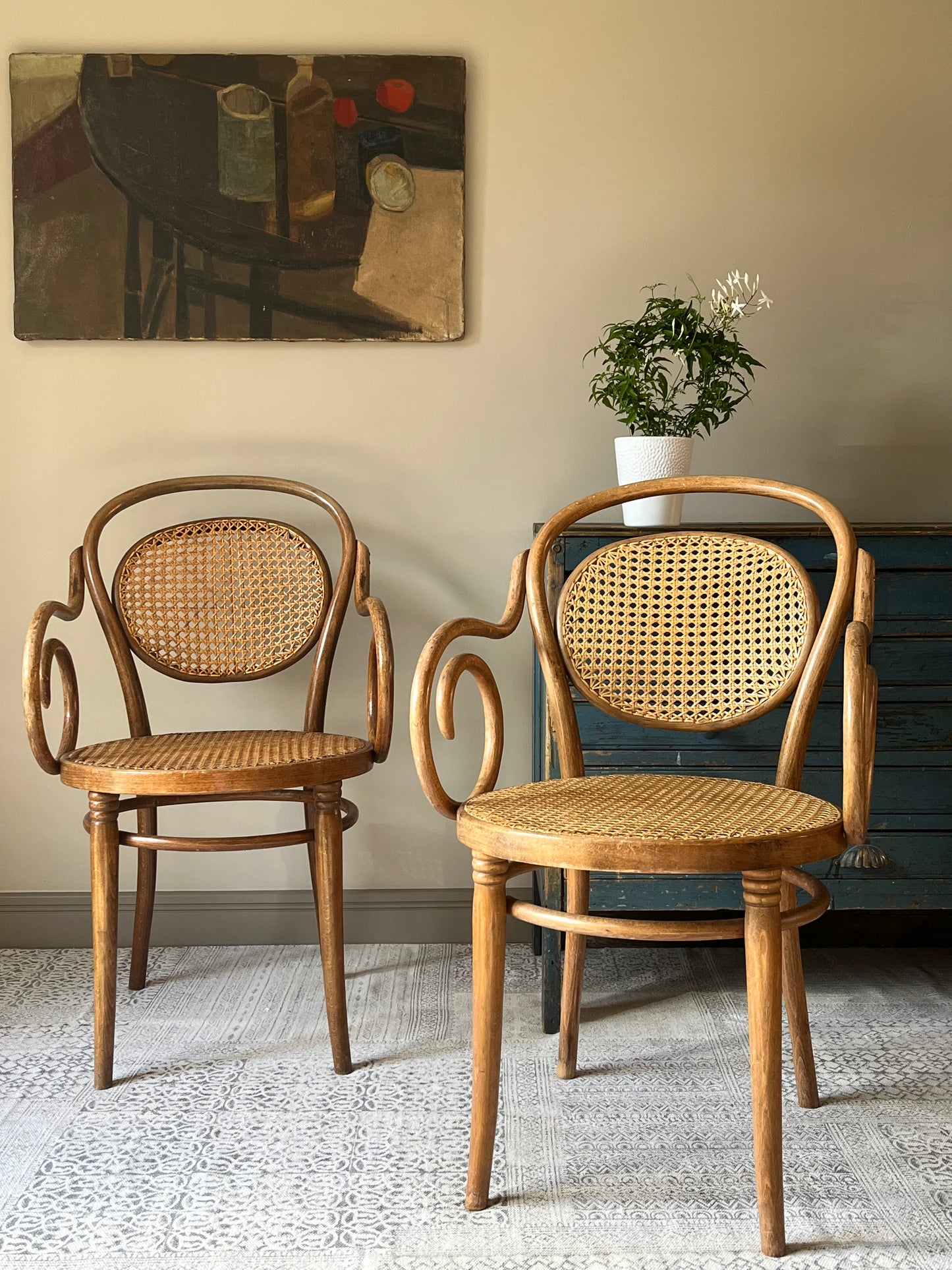 Pair of Bentwood Armchairs.