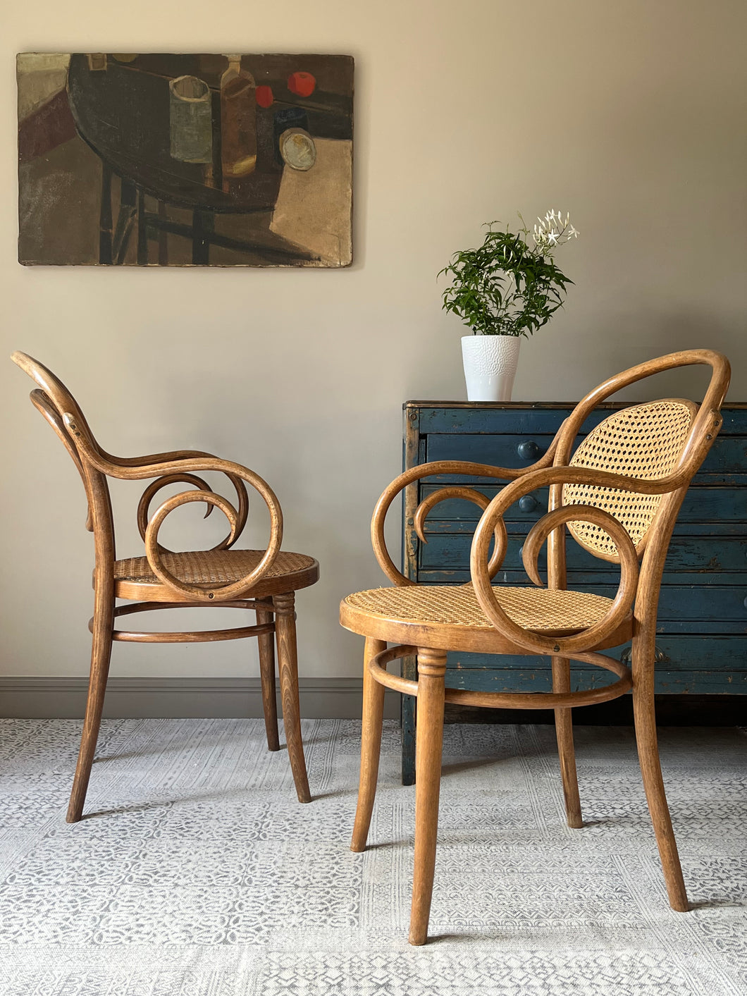 Pair of Bentwood Armchairs.