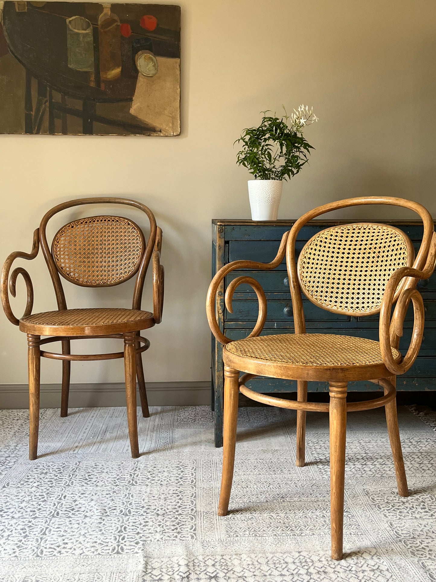 Pair of Bentwood Armchairs.