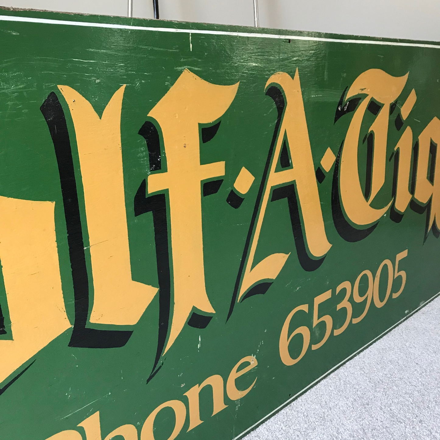Vintage Golf Club Sign.