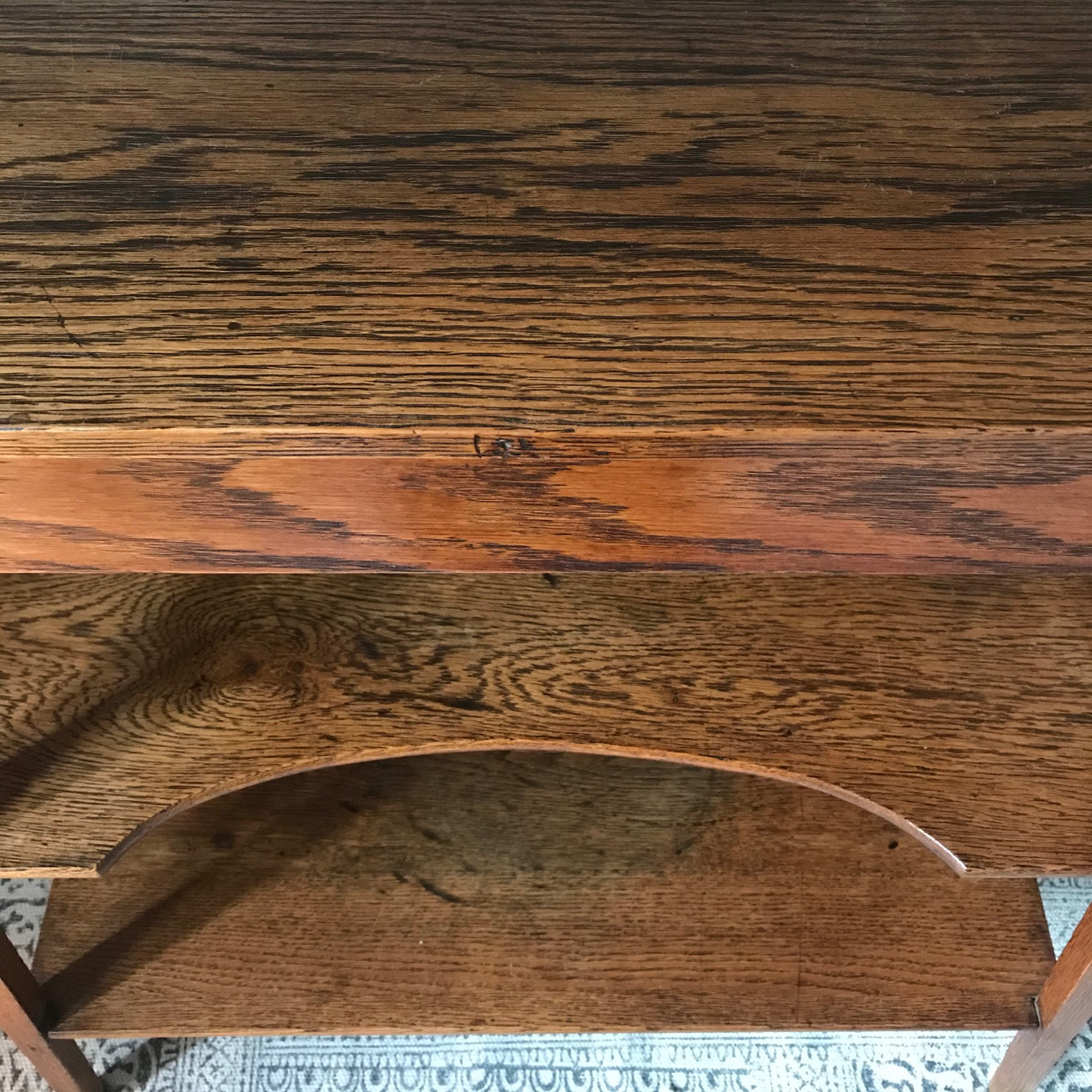 Arts and Crafts Oak Side Table.