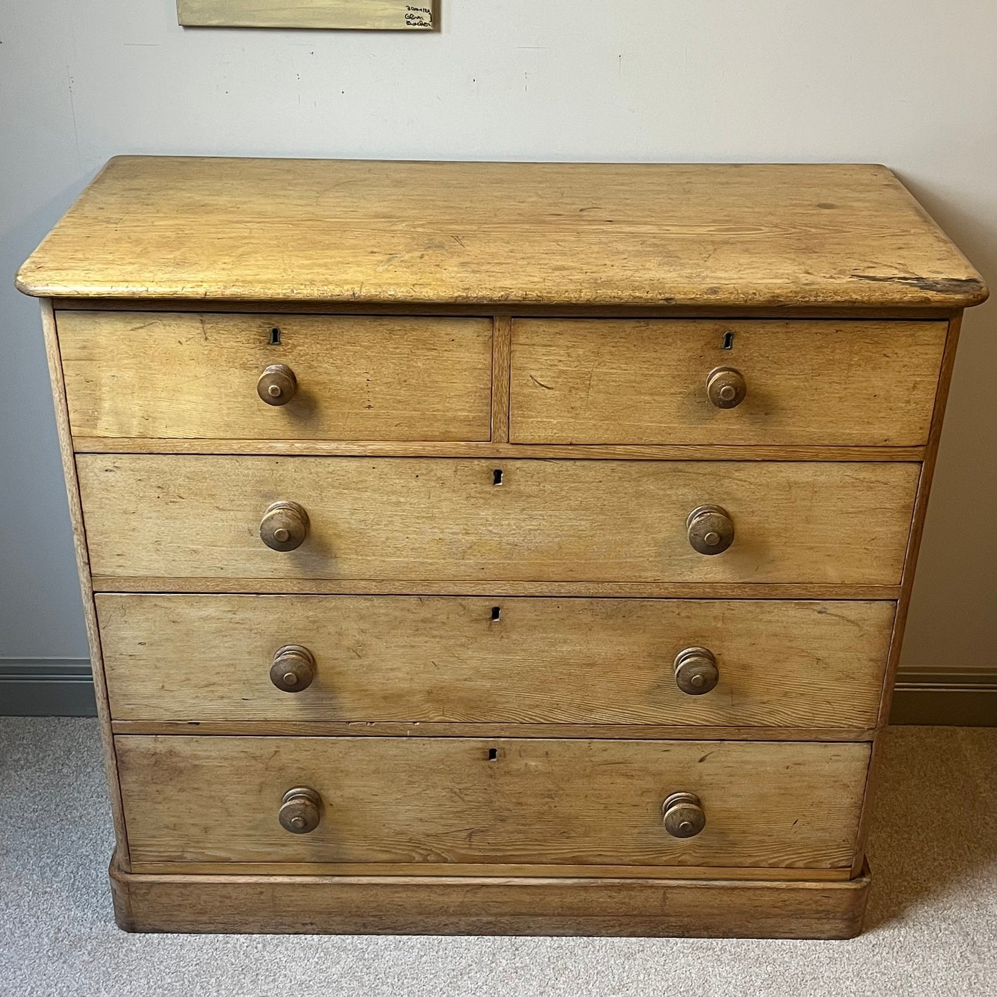 Pine Chest Of Drawers.