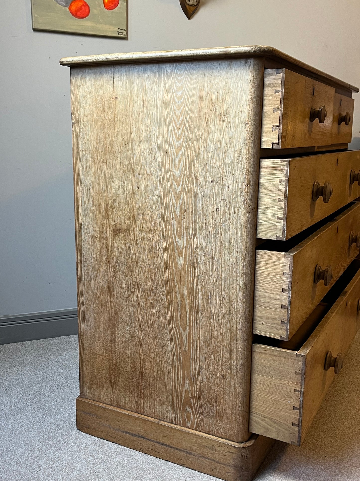 Pine Chest Of Drawers.