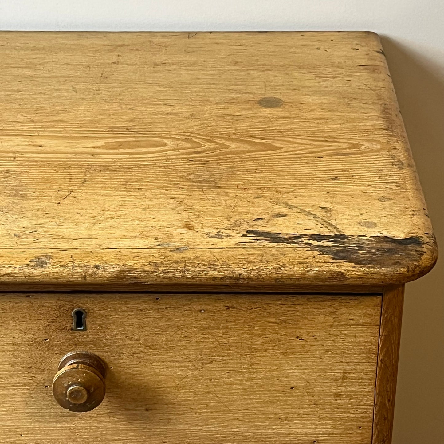 Pine Chest Of Drawers.