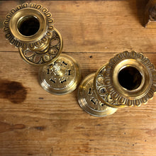 Load image into Gallery viewer, Pair Of Brass Candlesticks.

