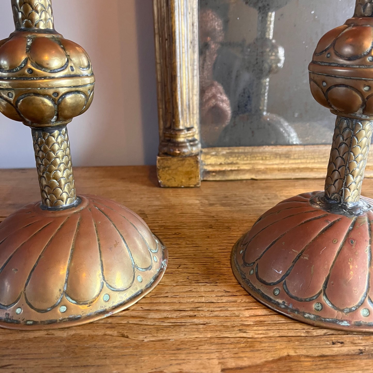 Arts and Crafts Candlesticks.