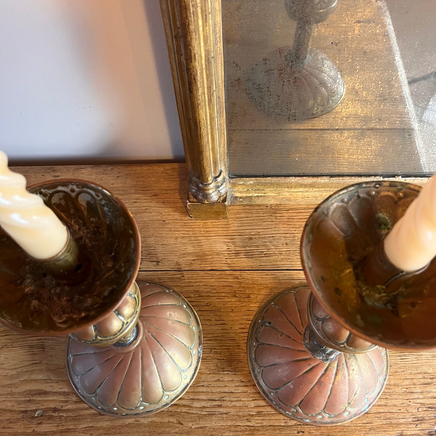 Arts and Crafts Candlesticks.