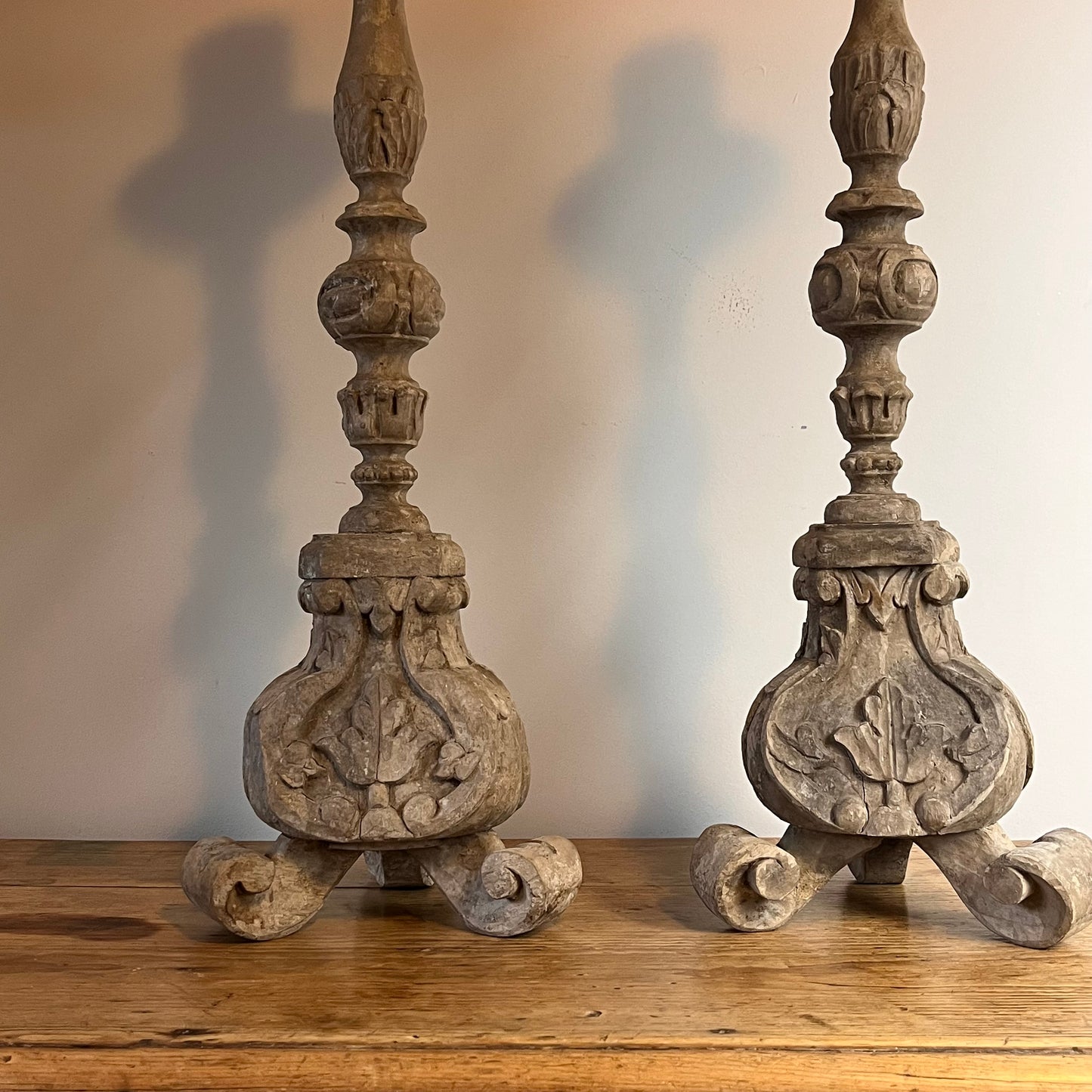 19th Century Pricket Candle Sticks.