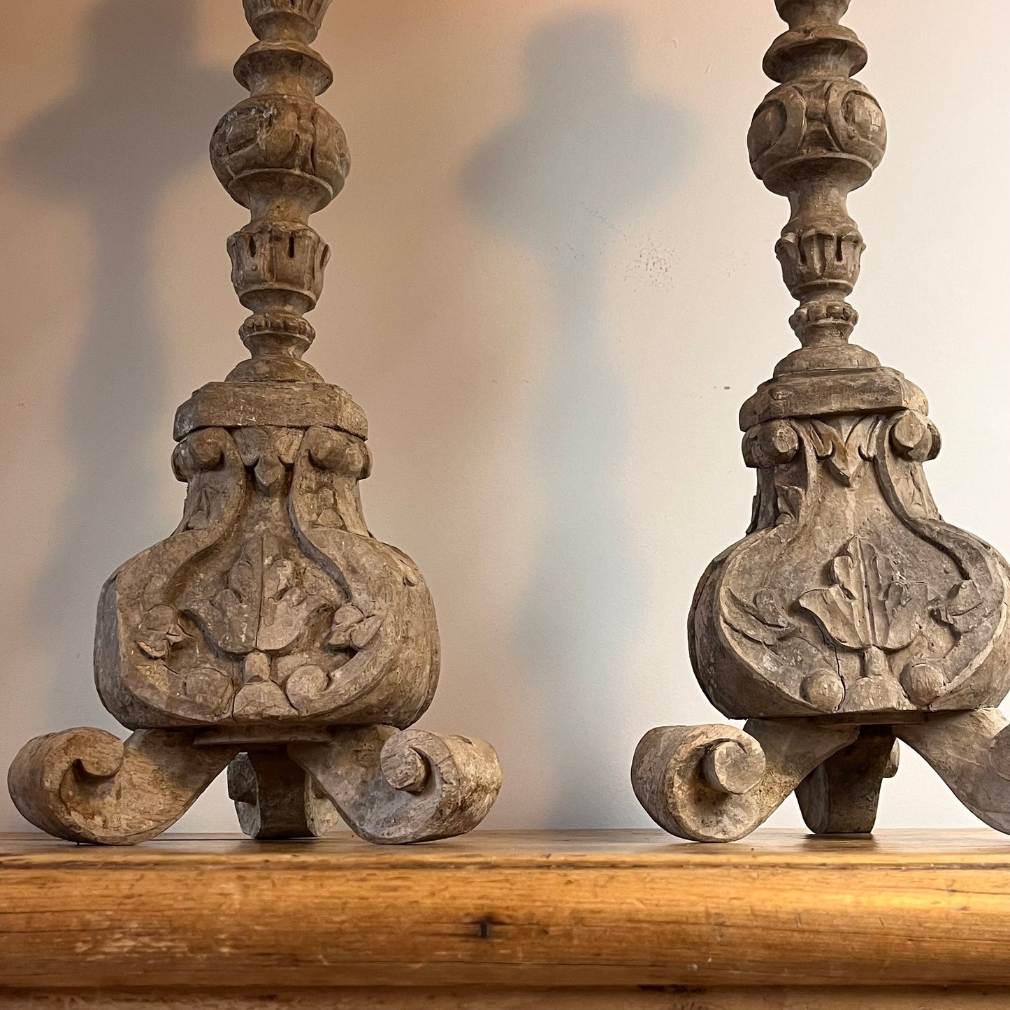 19th Century Pricket Candle Sticks.