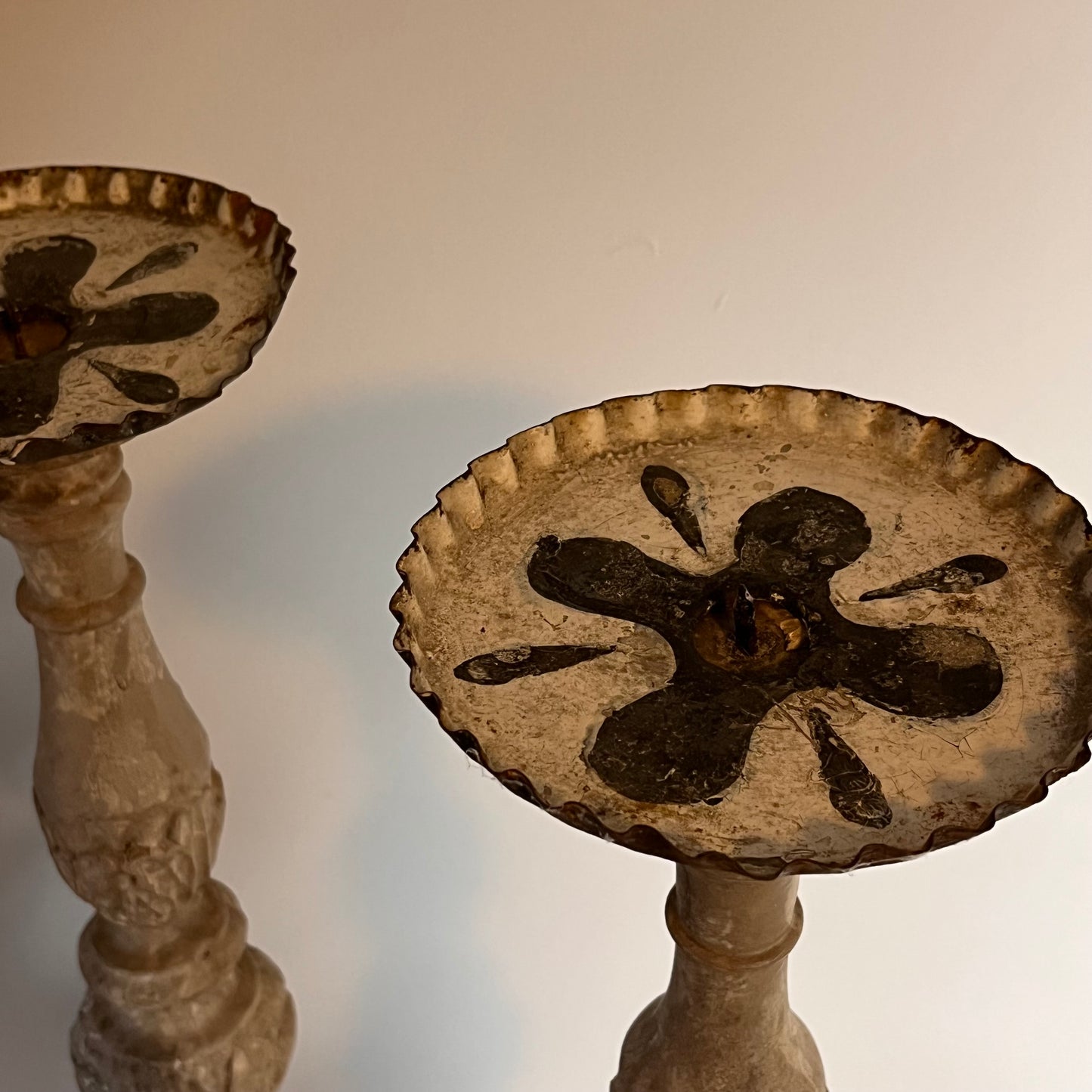 19th Century Pricket Candle Sticks.