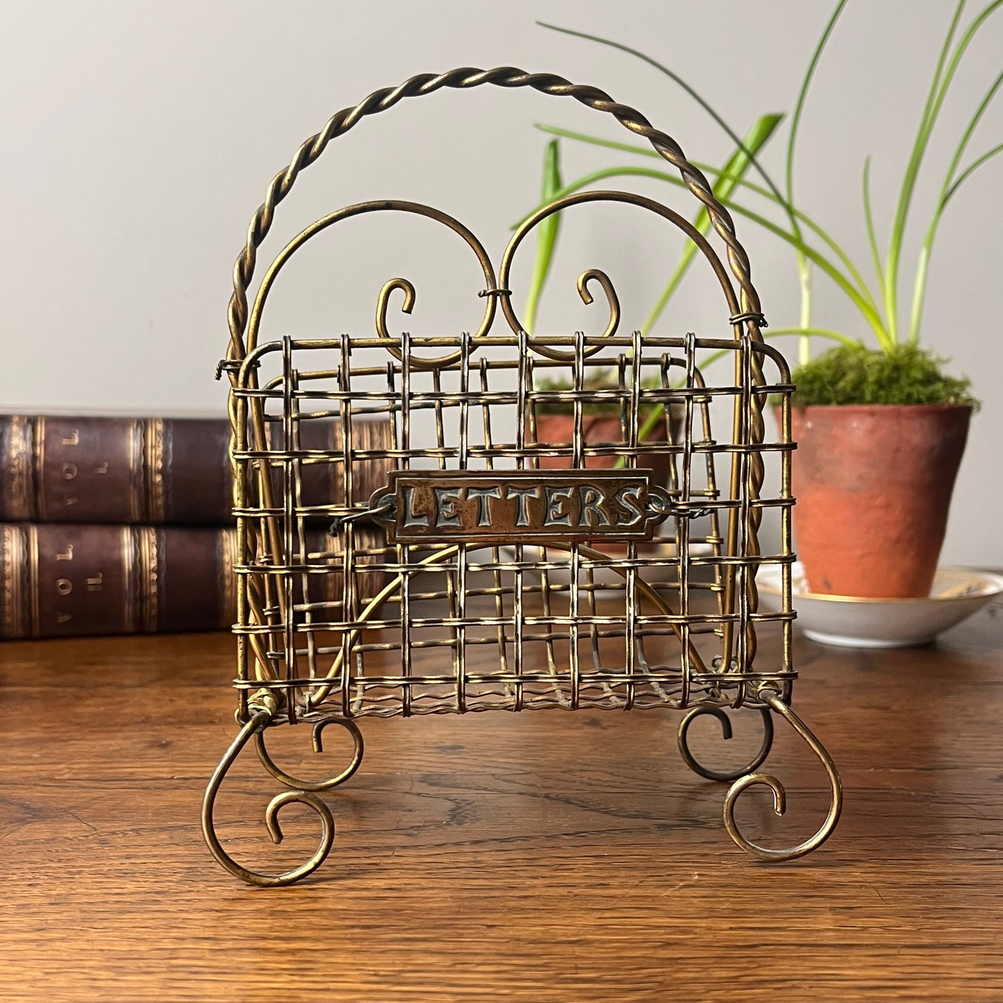 Wire Work Letter Rack.