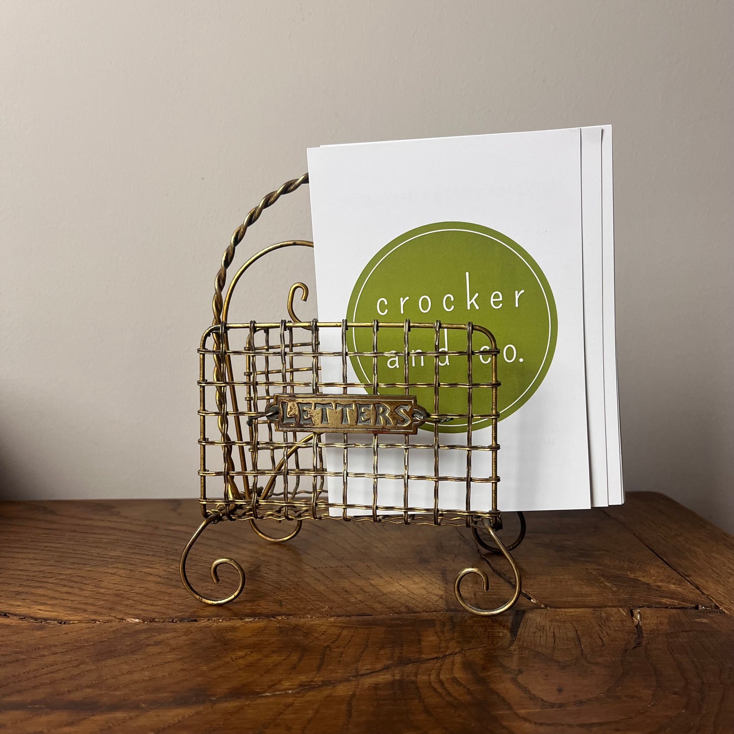 Wire Work Letter Rack.