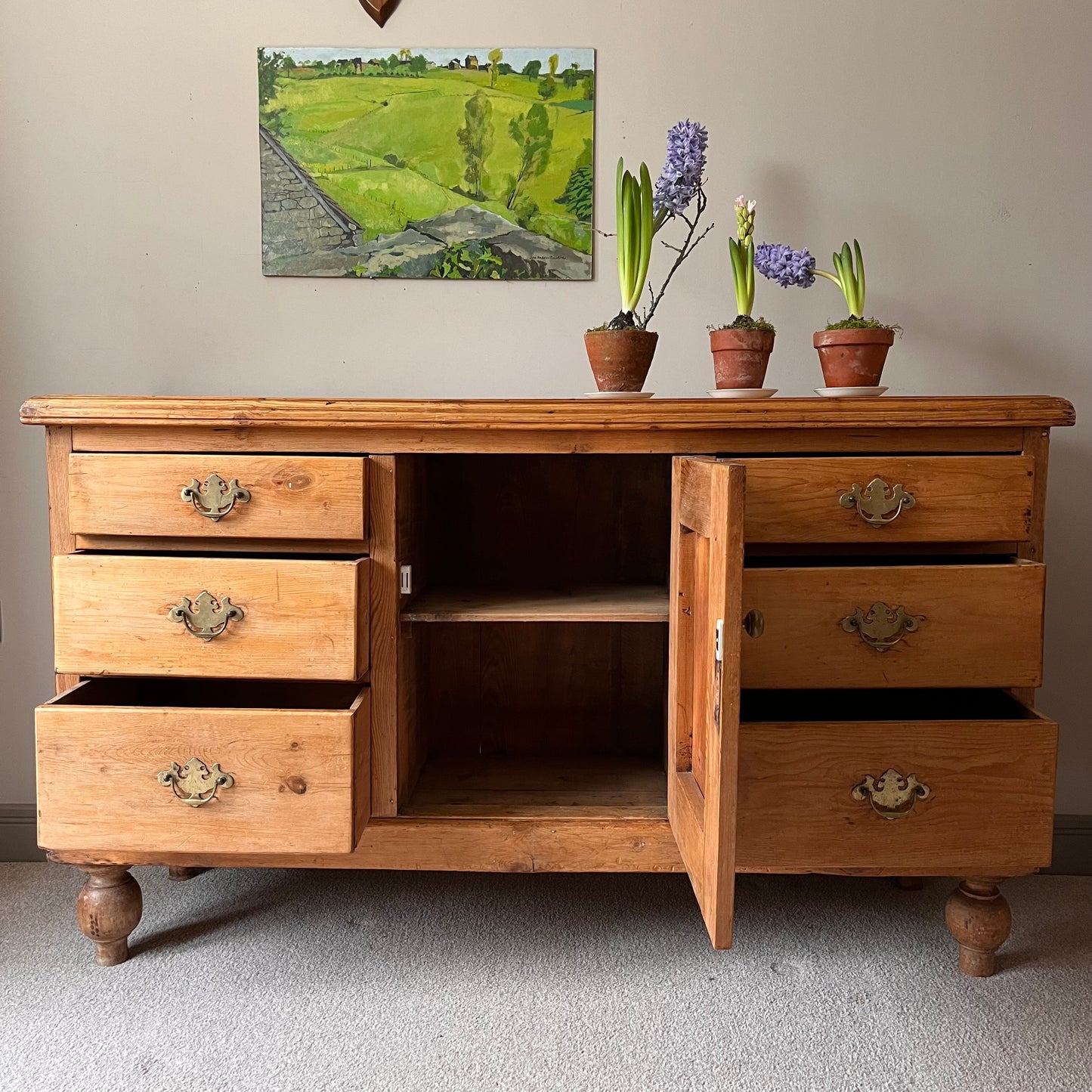 Country Pine Dresser Base