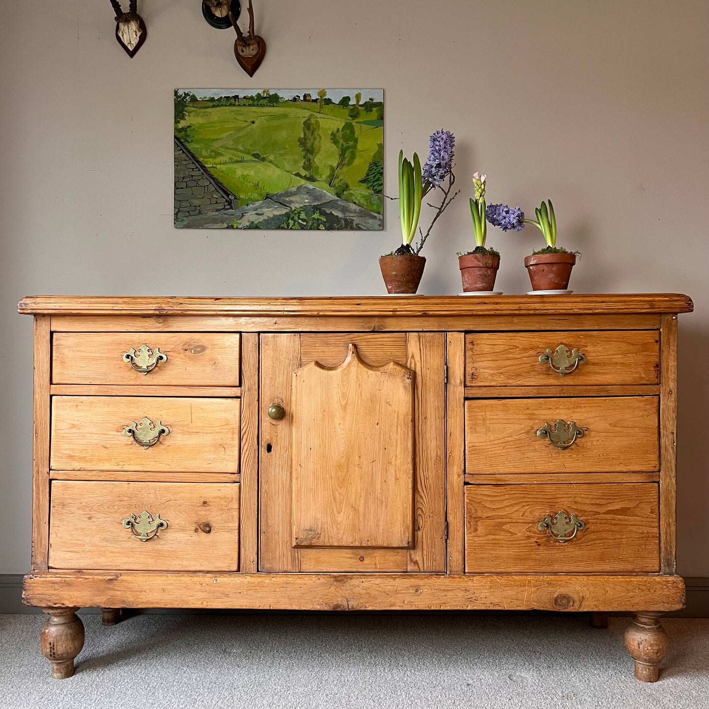 Country Pine Dresser Base