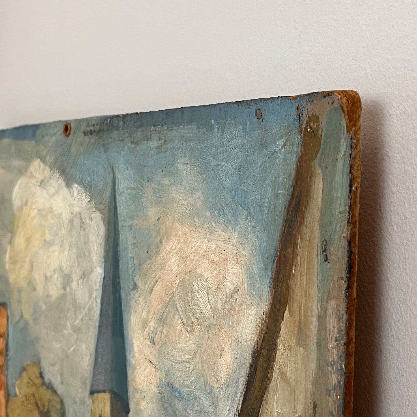 Mid Century Oil on Board.