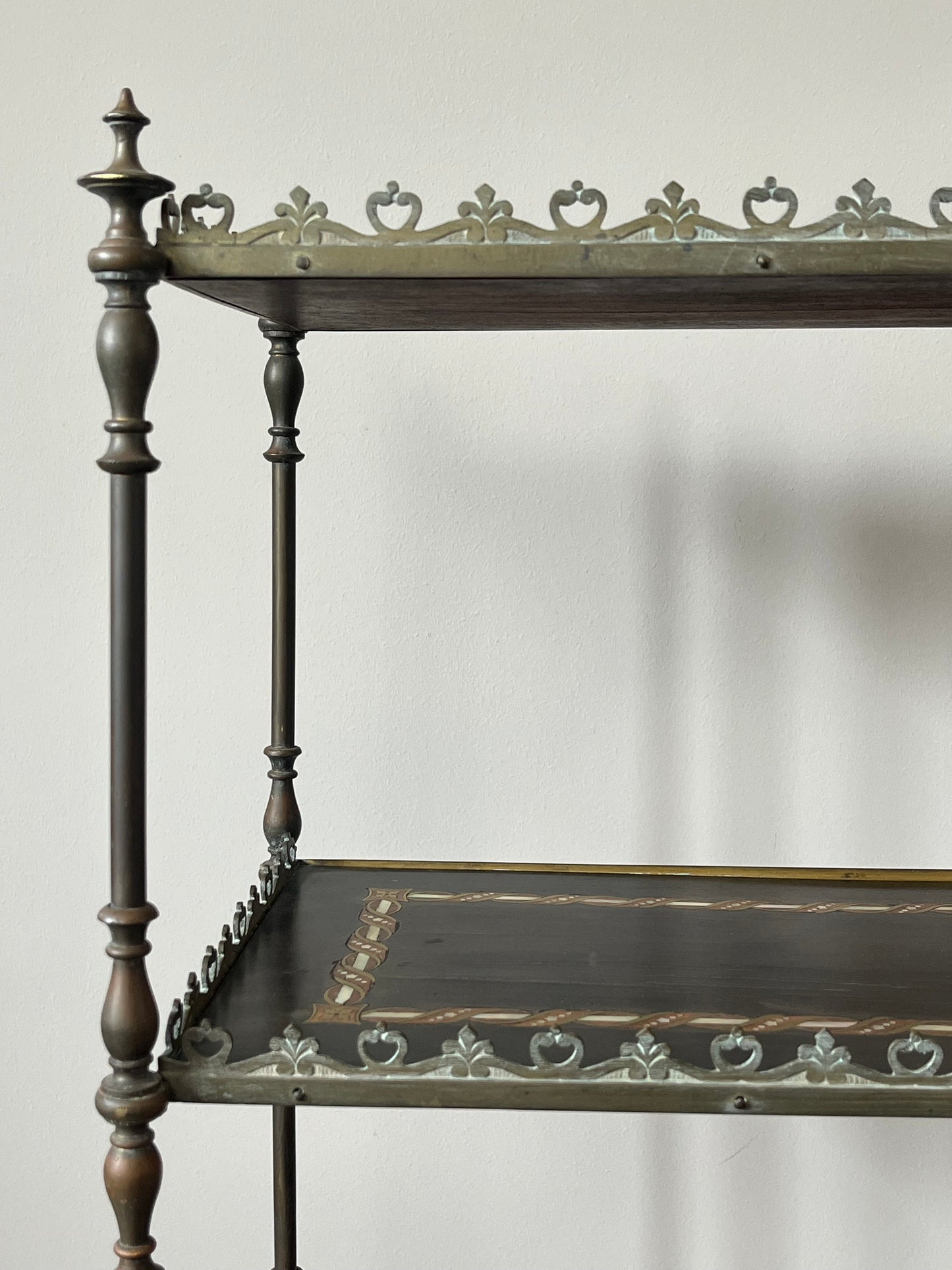 French Inlaid Etagere.