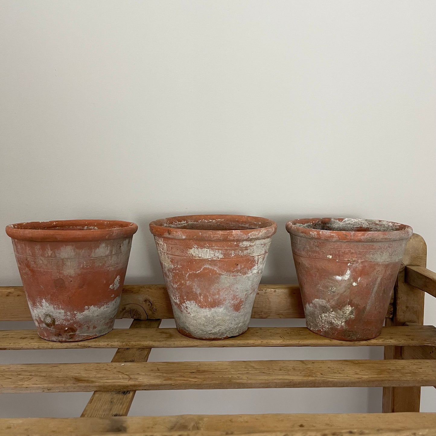 Set Of Three Sankey Pots.