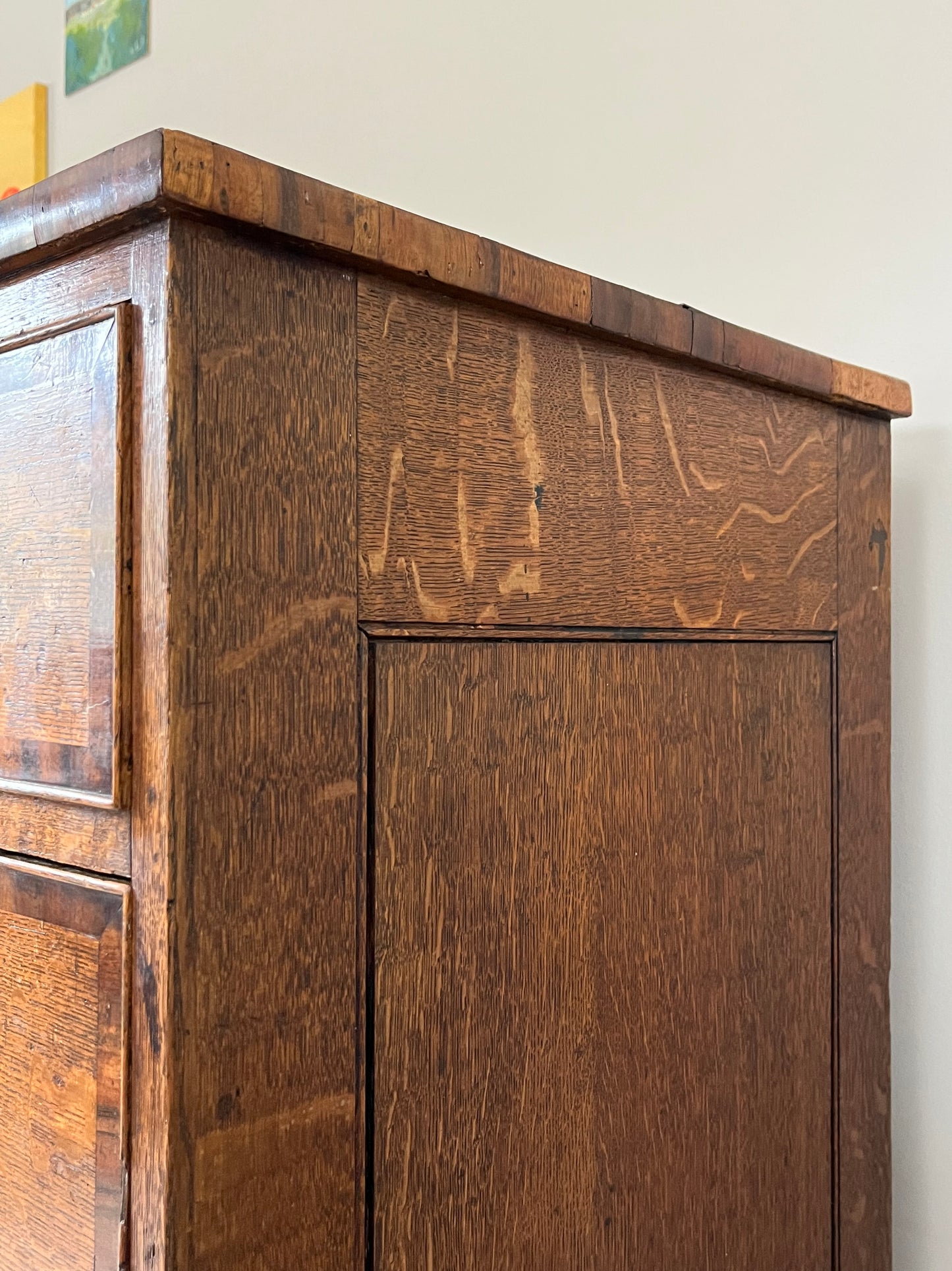 Oak Chest Of Drawers.