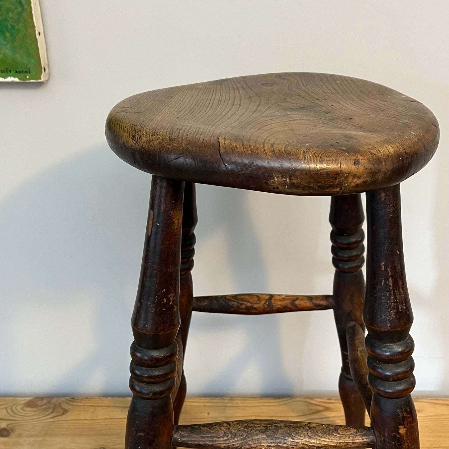 Country Elm Stool.