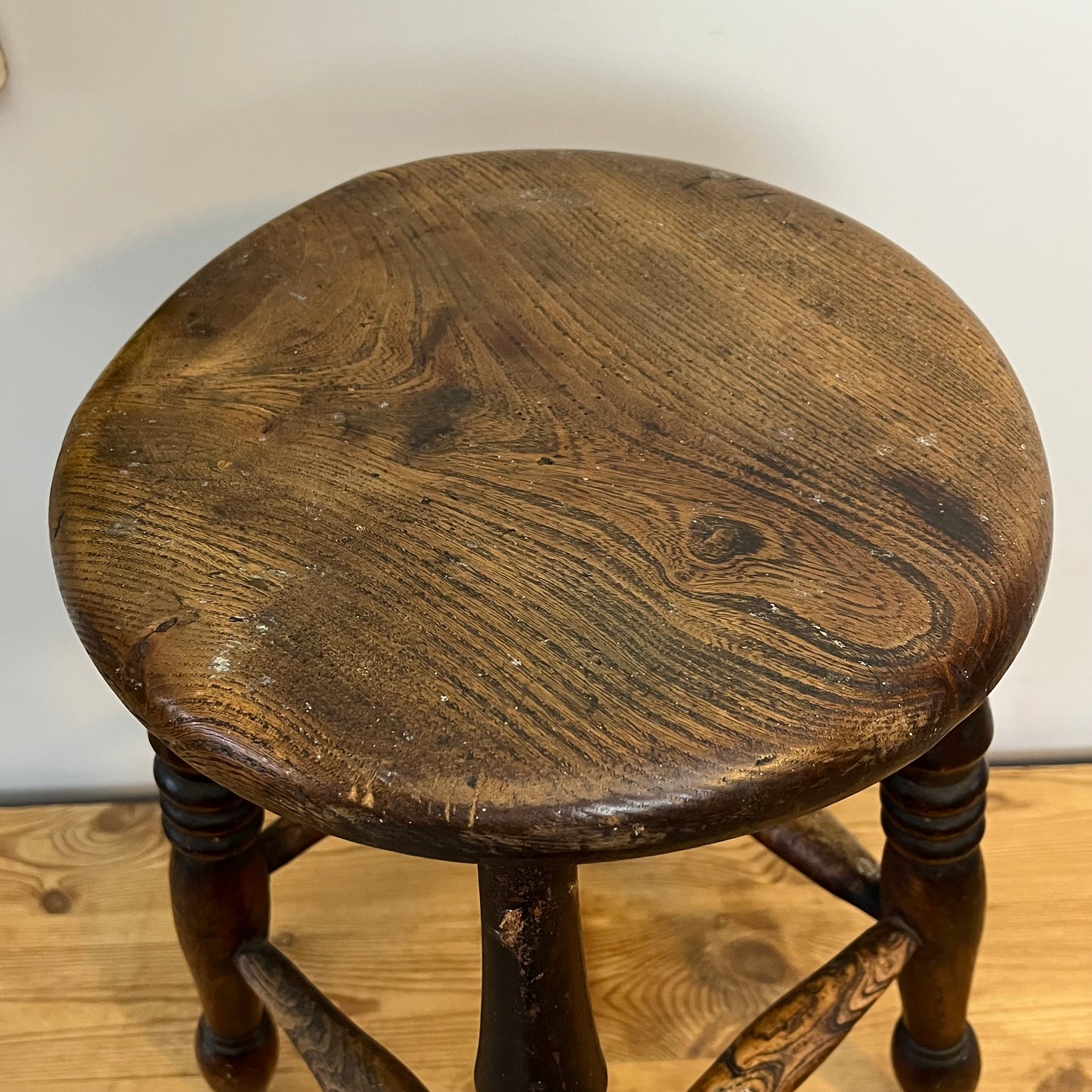 Country Elm Stool.