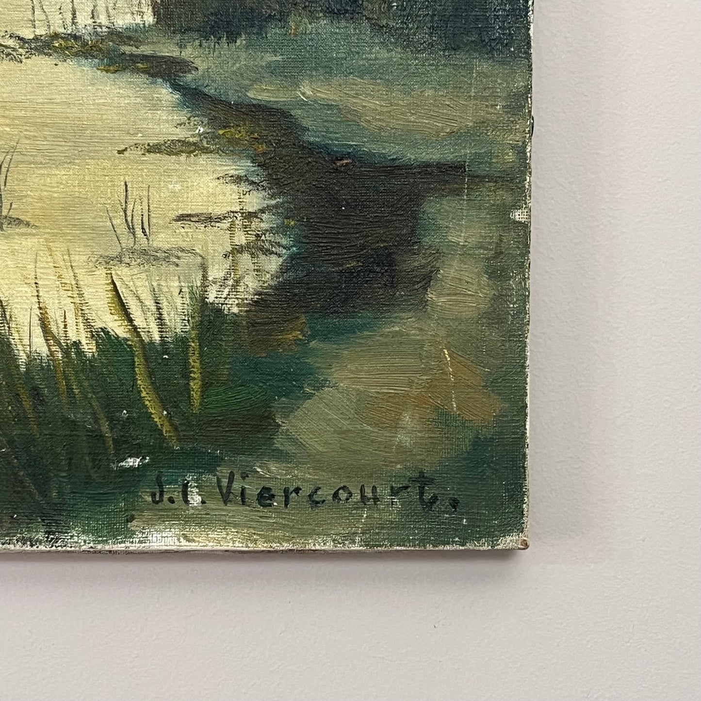 Belgian Oil on Canvas.