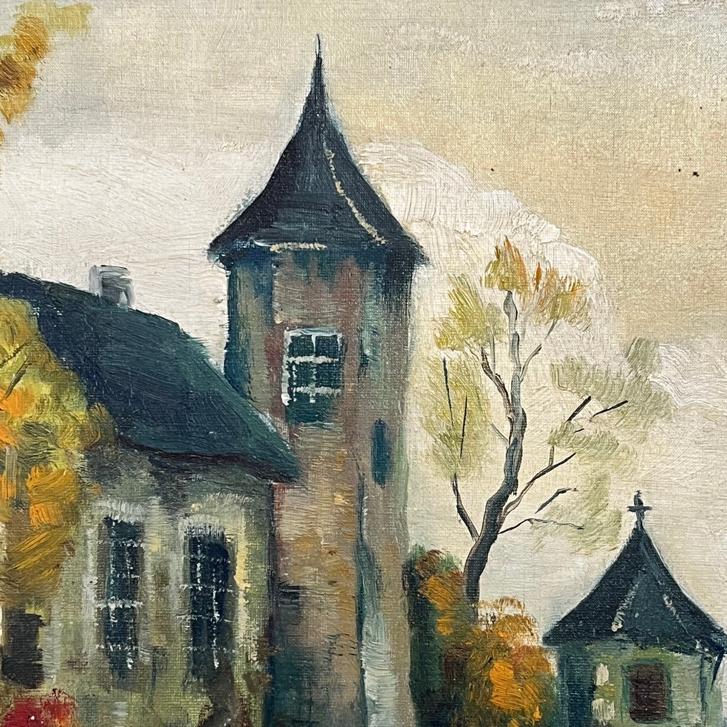 Belgian Oil on Canvas.