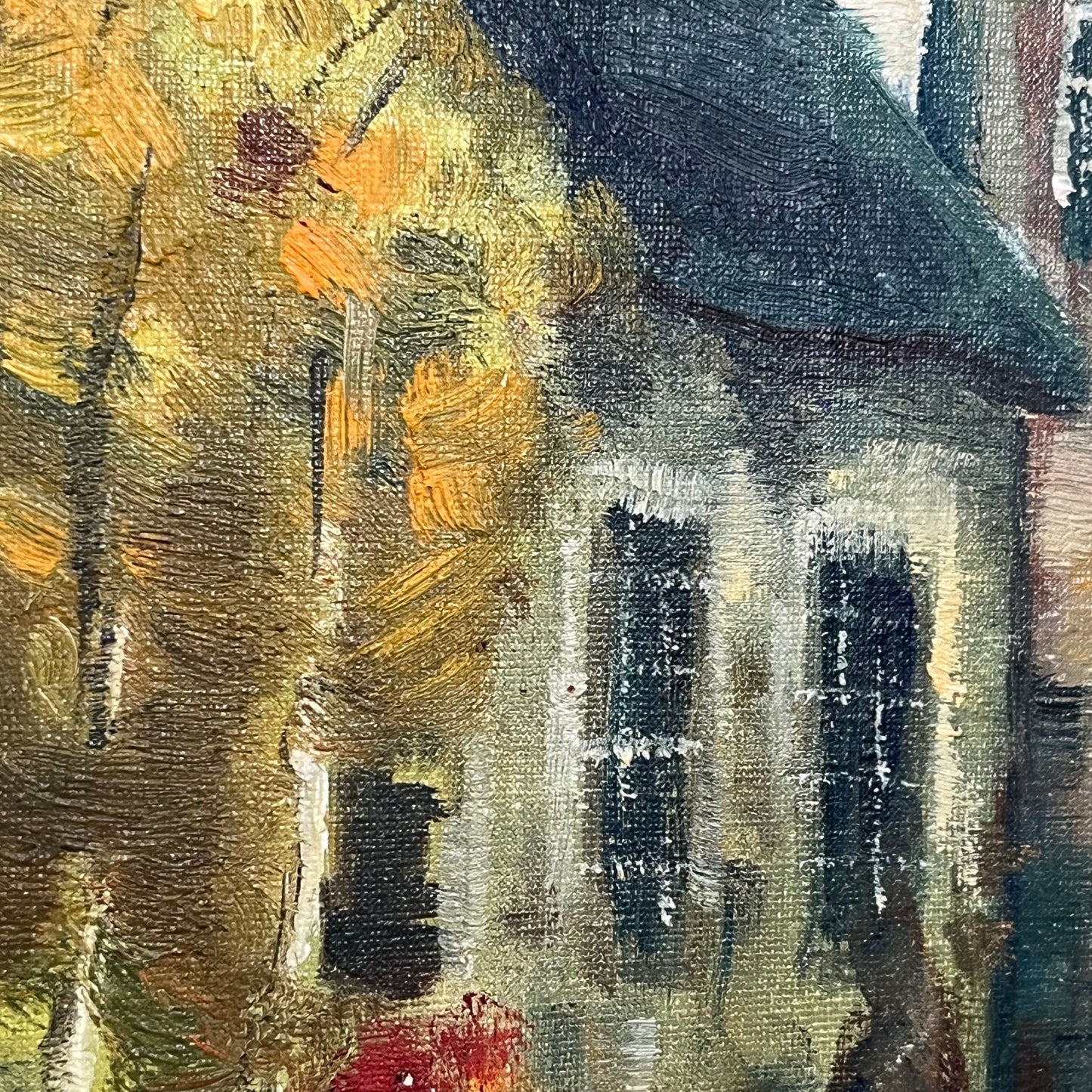 Belgian Oil on Canvas.