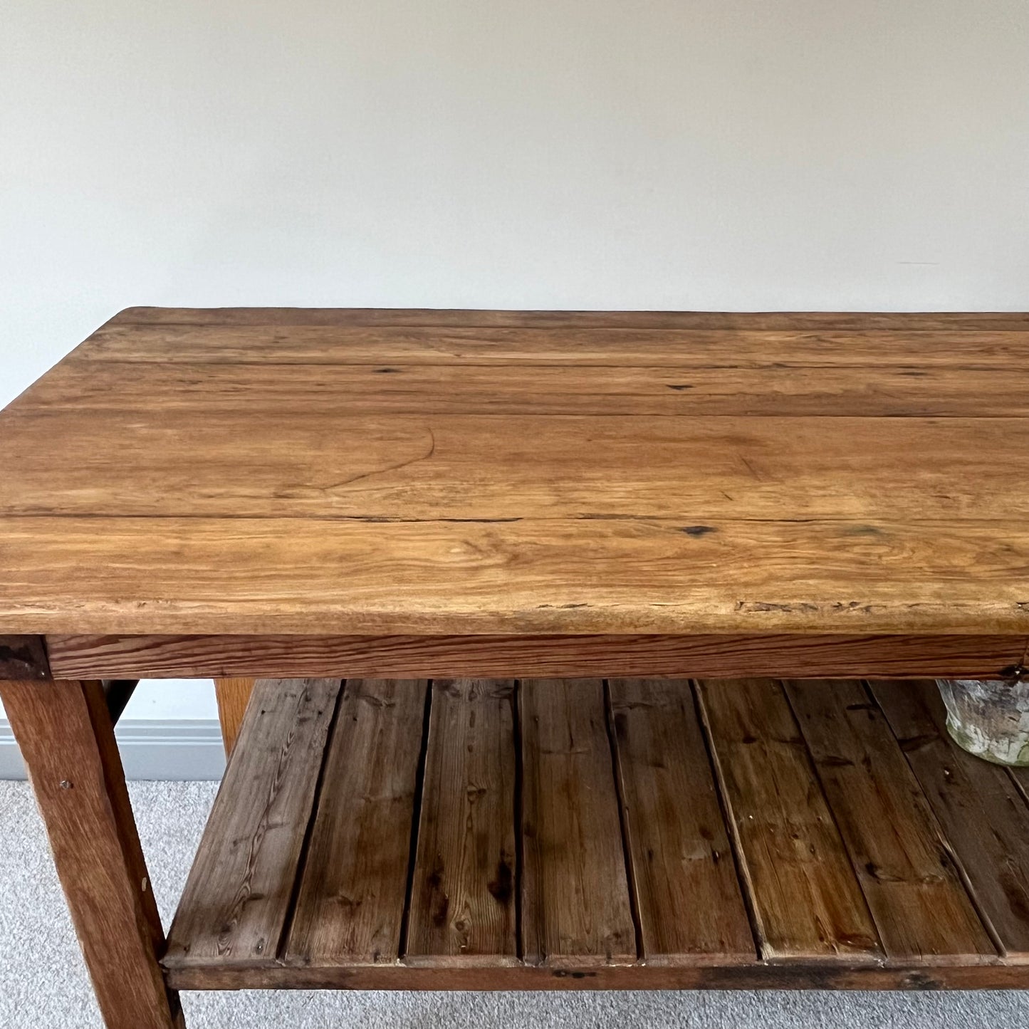 Pine Bakers Prep Table.